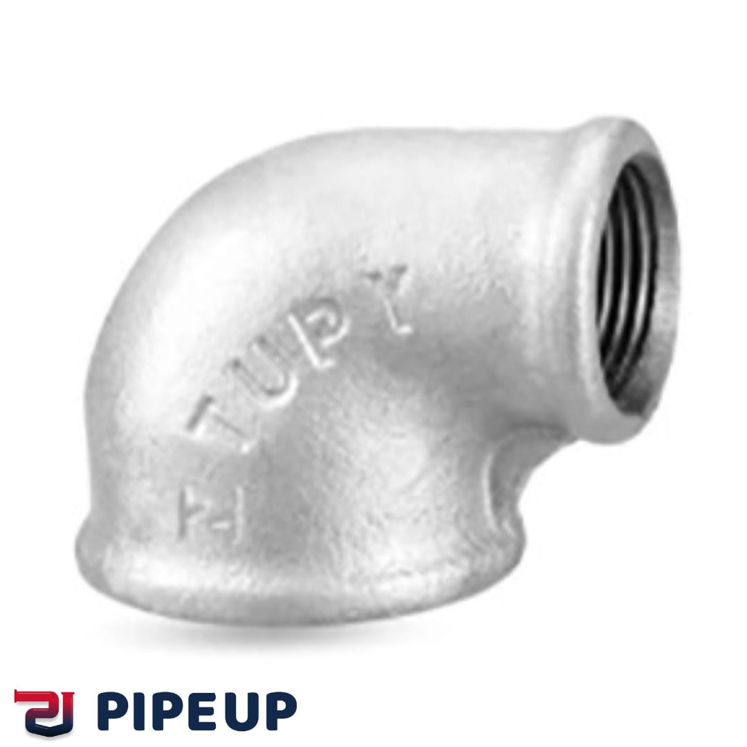 زانو تبدیل گالوانیزه 90 درجه توپی (TUPY) برزیل